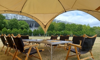 味の素スタジアムに期間限定で新たなBBQスペース誕生！ご家族や友人たちと楽しめる空間。 